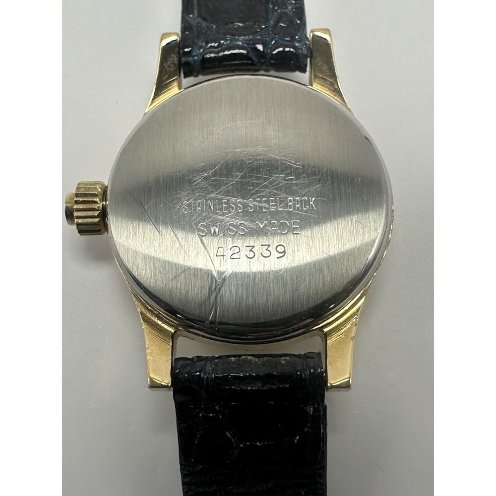 NFB Braille‎ Ladies Watch New Battery Swiss Made 25MM 7" Leather Band C27 - Picture 11 of 13